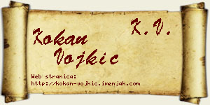 Kokan Vojkić vizit kartica